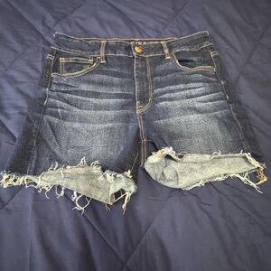 American Eagle Outfitters Dark Blue Jean Shorts (PLEASE READ DESCRIPTION)